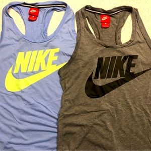 Nike Racer back tank tops. Size S women’s.
